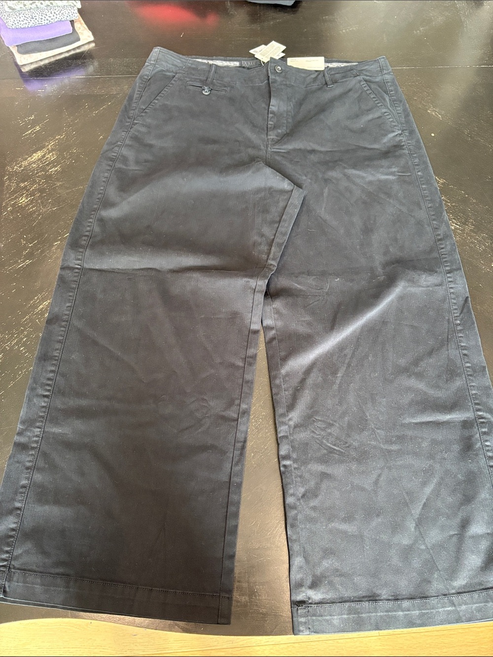 American Eagle Outfitters Women's Wide-Leg Trousers - Black
